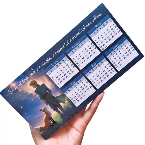 Calendário Pequeno Príncipe - Calendário de Mesa - Arquivo Digital
