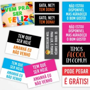Plaquinha de carnaval para imprimir
