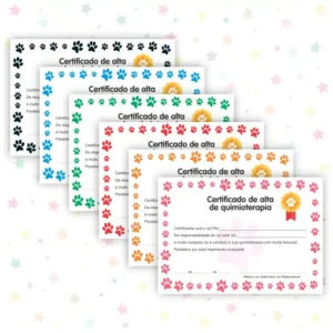 Certificado de Coragem Pet – Alta de Quimioterapia