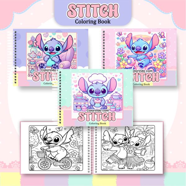 Livro de colorir Stitch