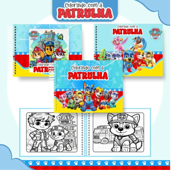 Livro de Colorir Patrulha Canina