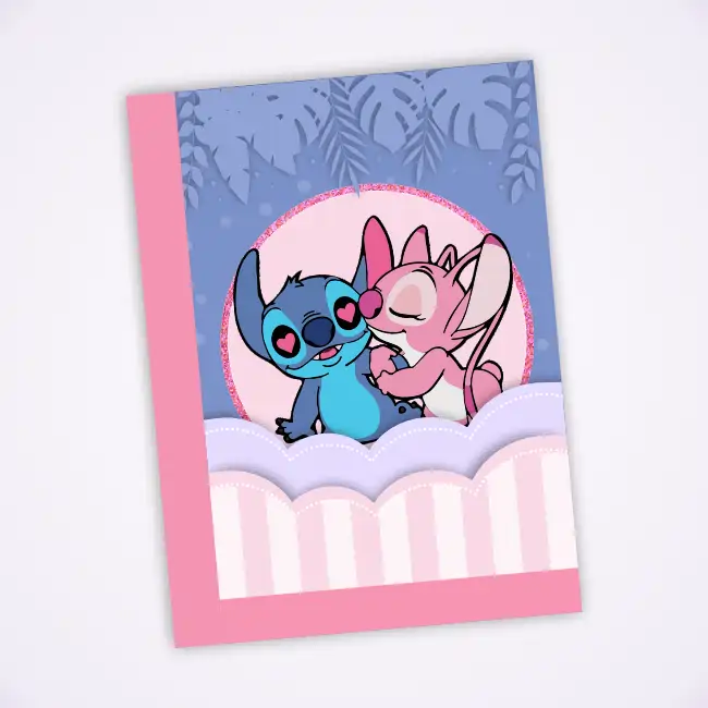 Capa caderno Stitch