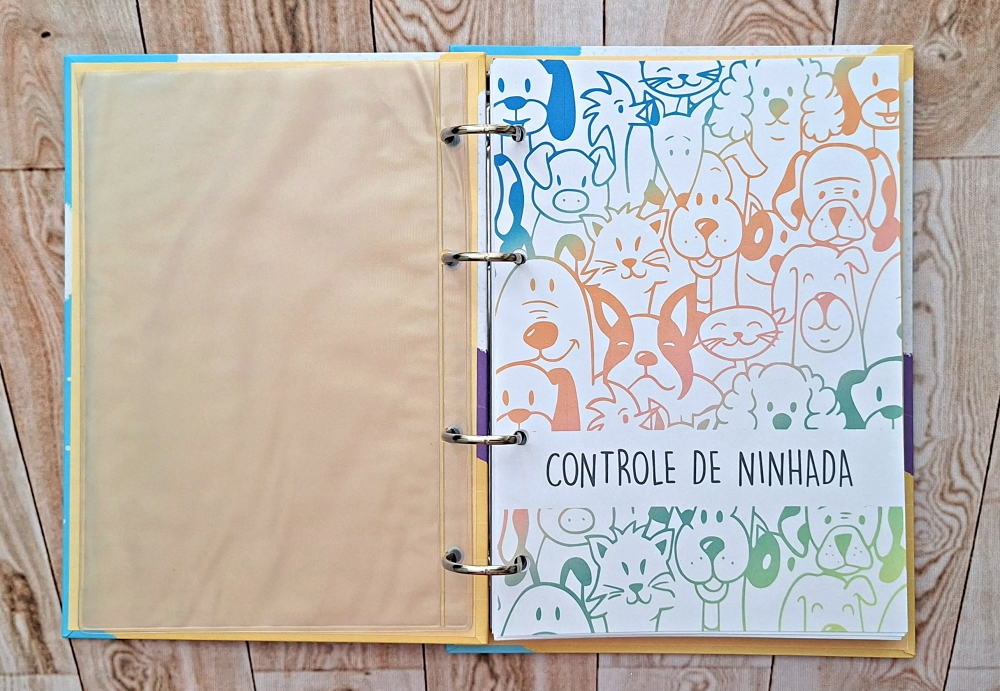 Fichário Planner Ninhada Pet A5 Para Criadores Personalizado com Sua Logomarca - Image 2