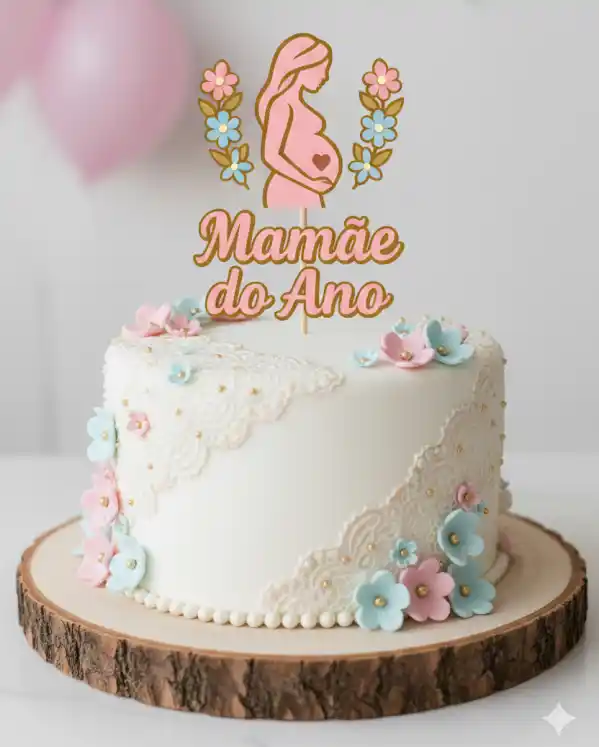 Topo de bolo mamãe do ano