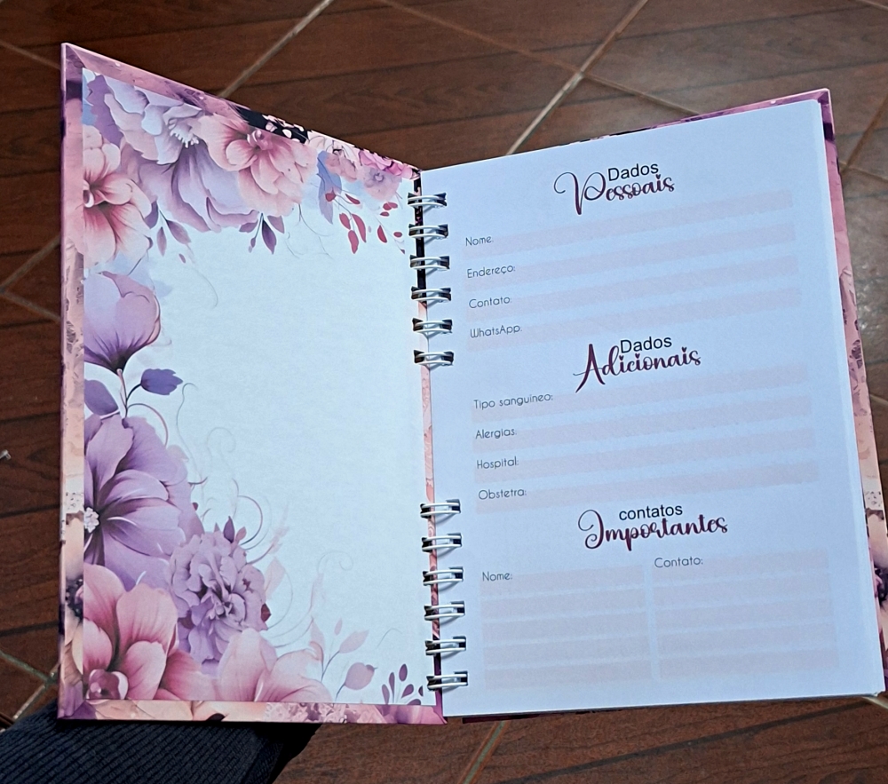 Caderneta Da Gestante Personalizada - Capa Dura - Image 4