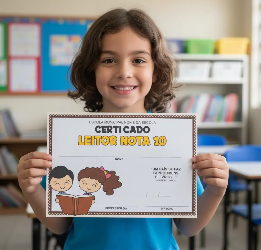 Certificado Leitor Nota 10 - Para Imprimir
