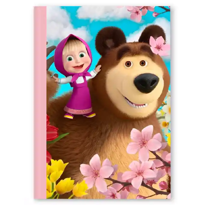 Capa para Caderno Marsha e o Urso - Capa para Brochura - Arquivo digital - Image 8