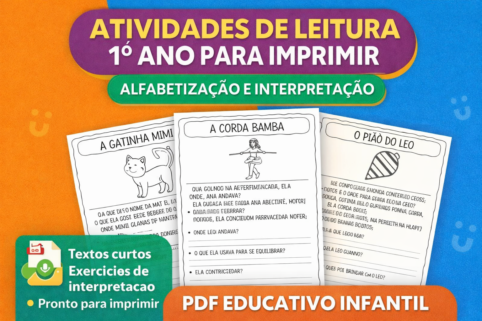 Atividades de Leitura 1º Ano