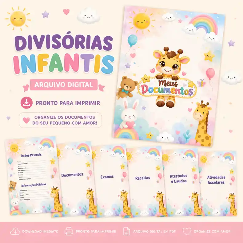 Divisórias Infantis para Documentos