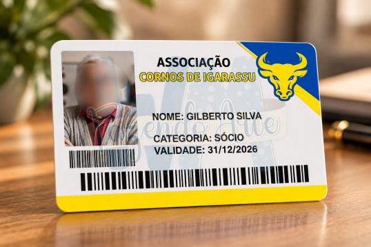 Carteirinha de socio corno
